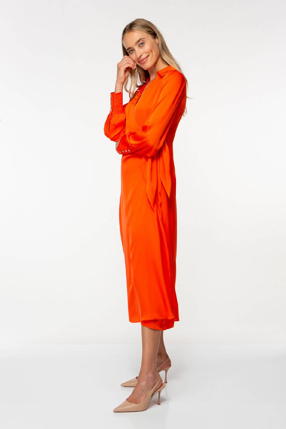 IVI GmbH SOLID SILK Midi Wickelkleid grenadine Outlet