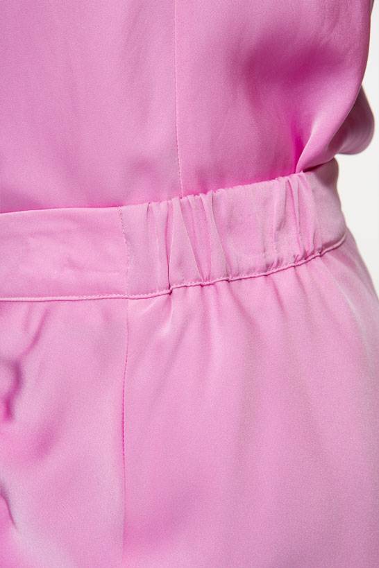 IVI GmbH SOLID SILK Seidenrock mit Raffung pink orchid Angebote