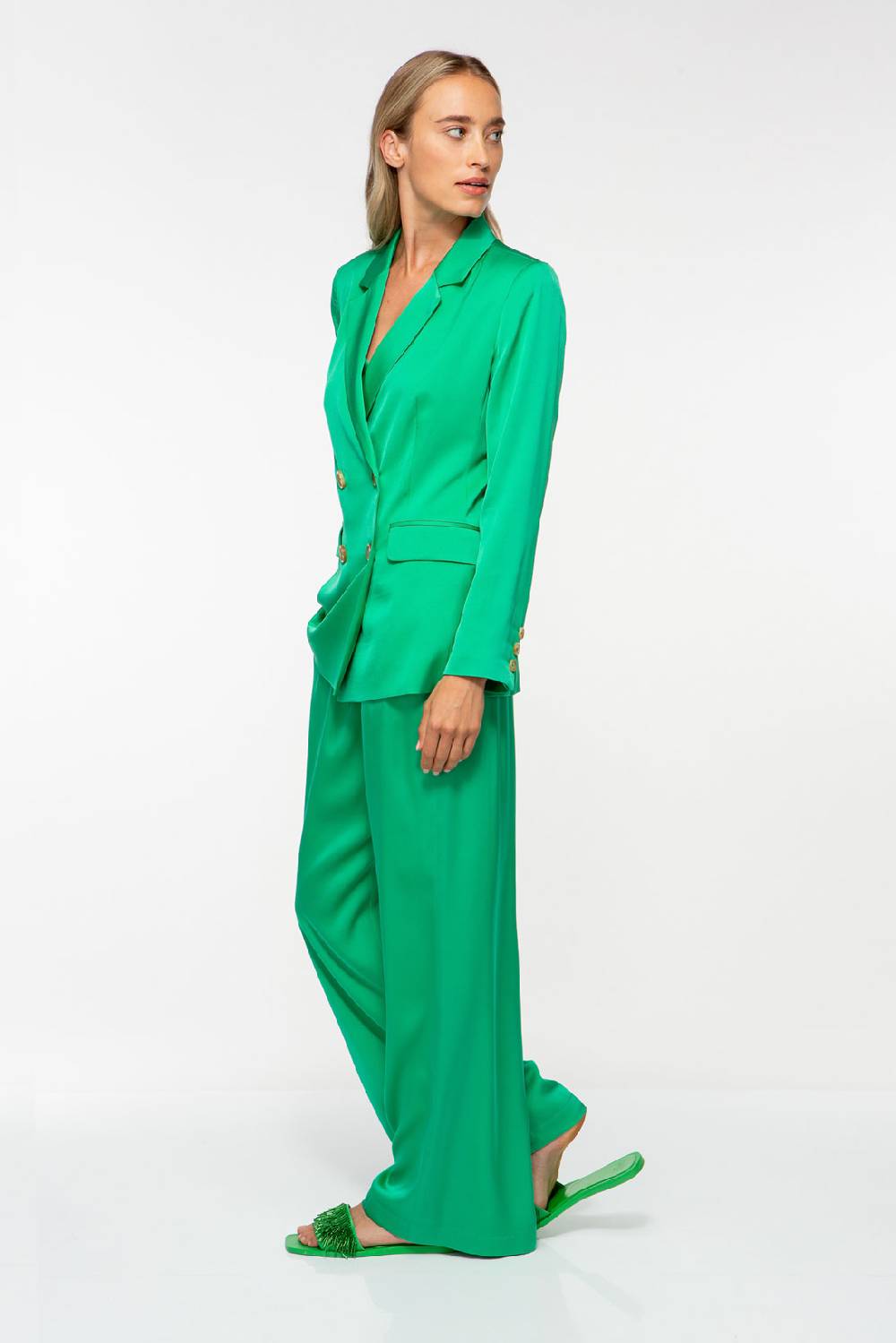 IVI GmbH SOLID SILK Seidenblazer smaragd Günstiger Verkauf