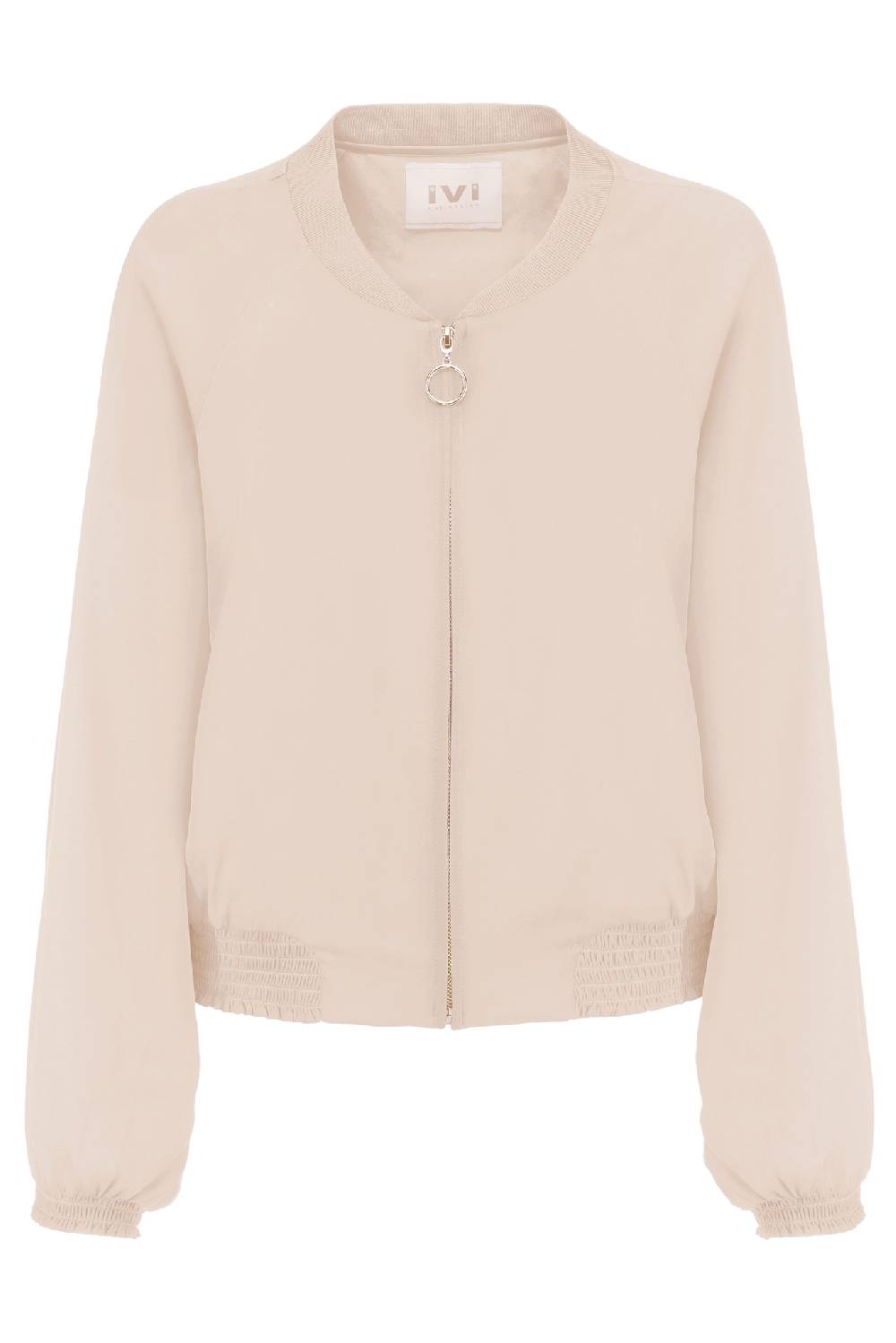 IVI GmbH SOLID SILK Seidenblouson light sand
