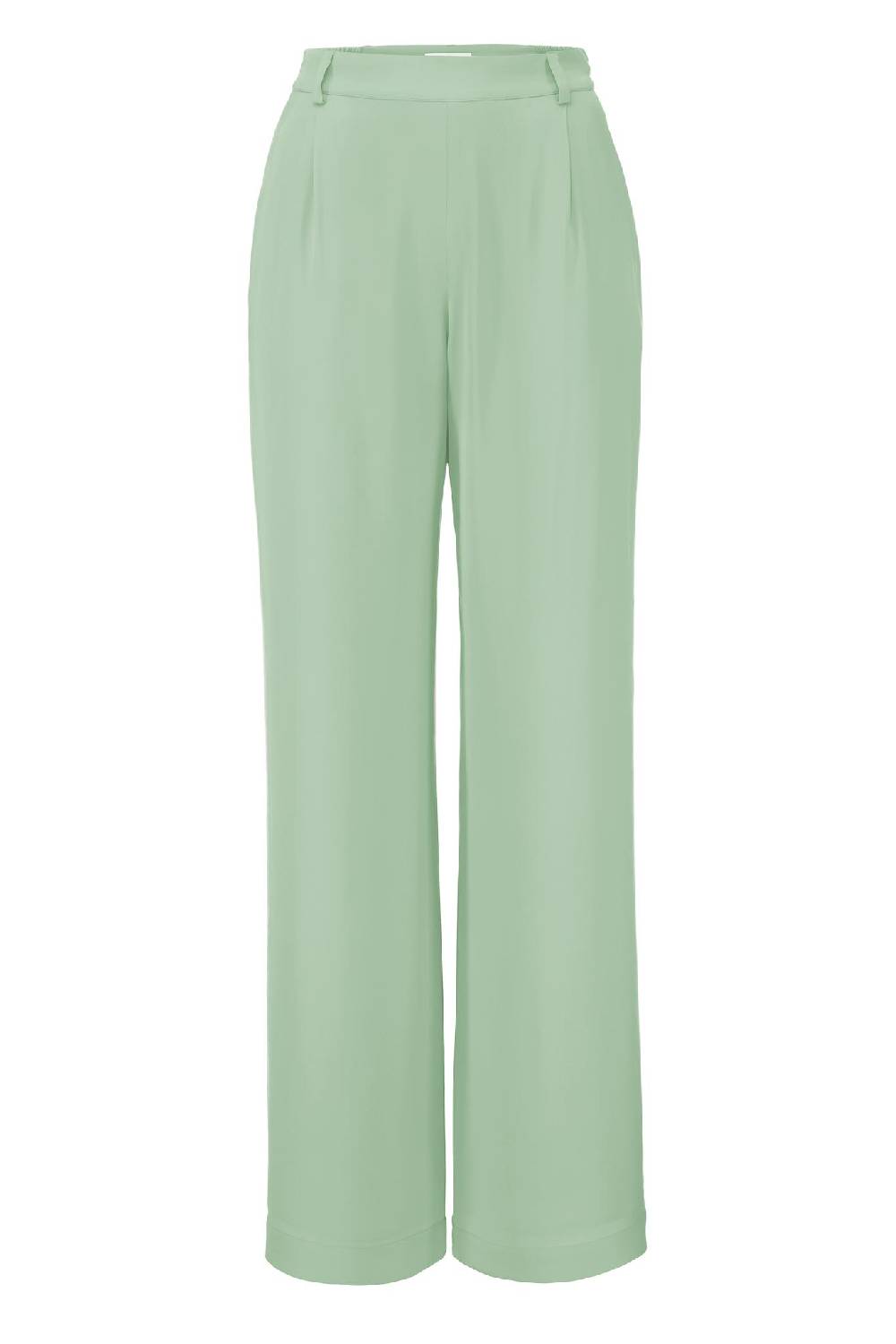 IVI GmbH SOLID SILK Seidenhose mit weitem Bein salbei