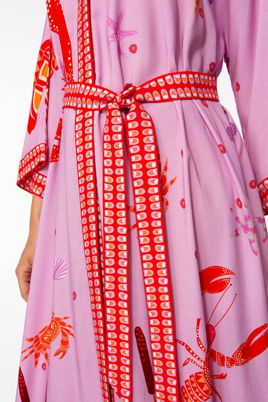 IVI GmbH LOBSTER Kaftankleid pink Schlussverkauf