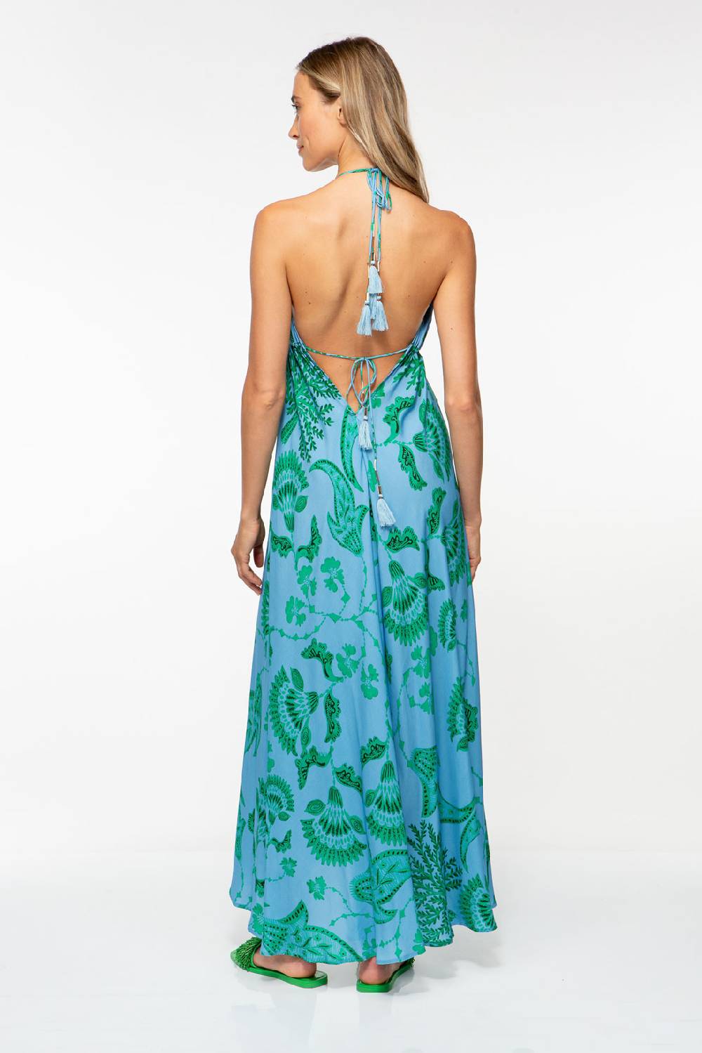 IVI GmbH CORAL FLOWER Maxikleid mit Print ocean Günstiger Verkauf