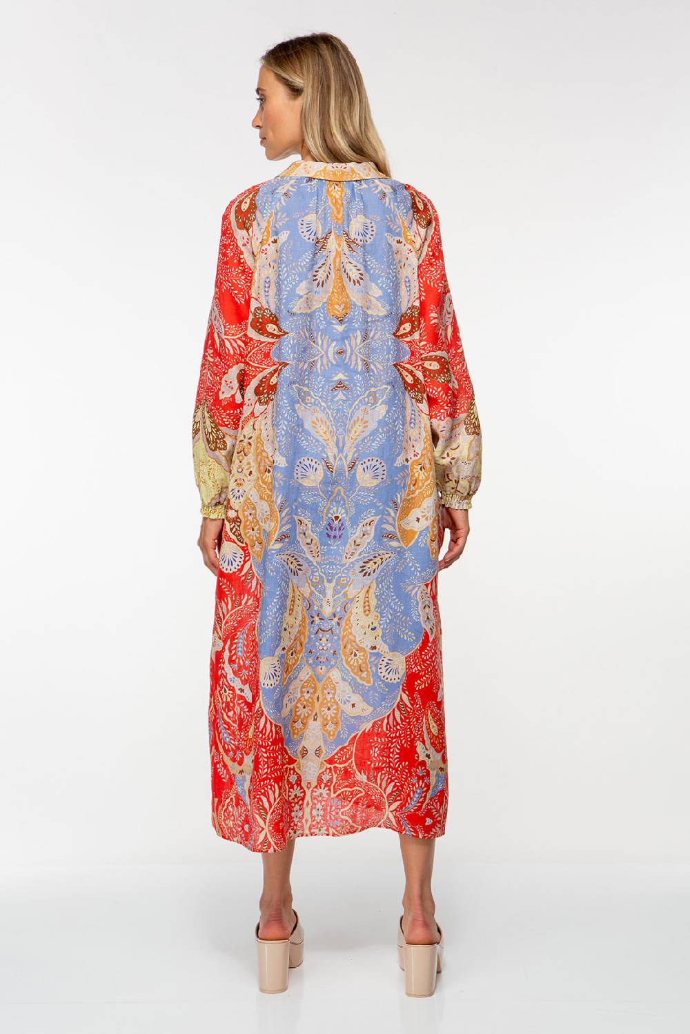 IVI GmbH AMBER Leinenkleid multicolor Blitzverkäufe