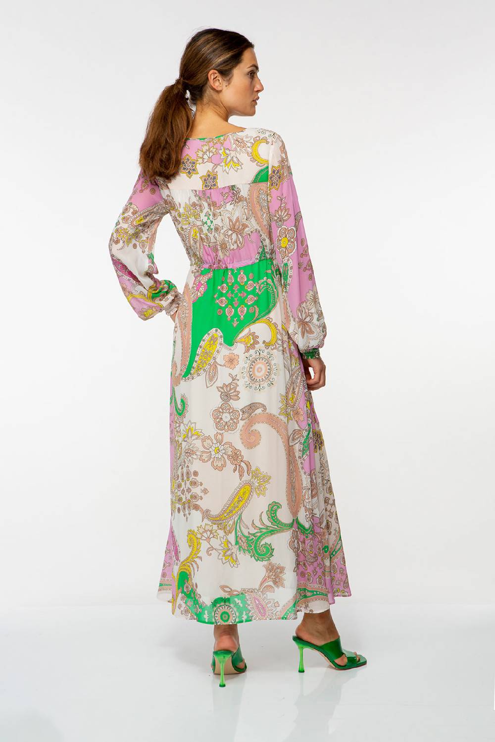IVI GmbH PAISLEY Chiffon Kleid multicolor Outlet