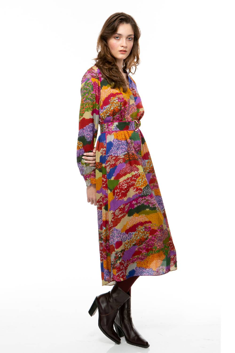 IVI GmbH FLOWER FIELDS Seidenkleid multicolor Online