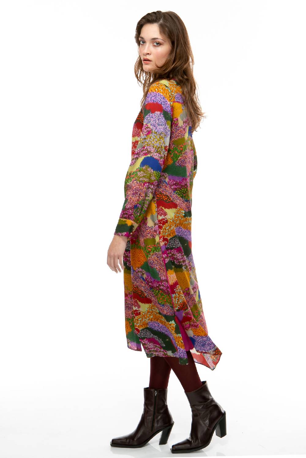 IVI GmbH FLOWER FIELDS Seidenkleid multicolor Online