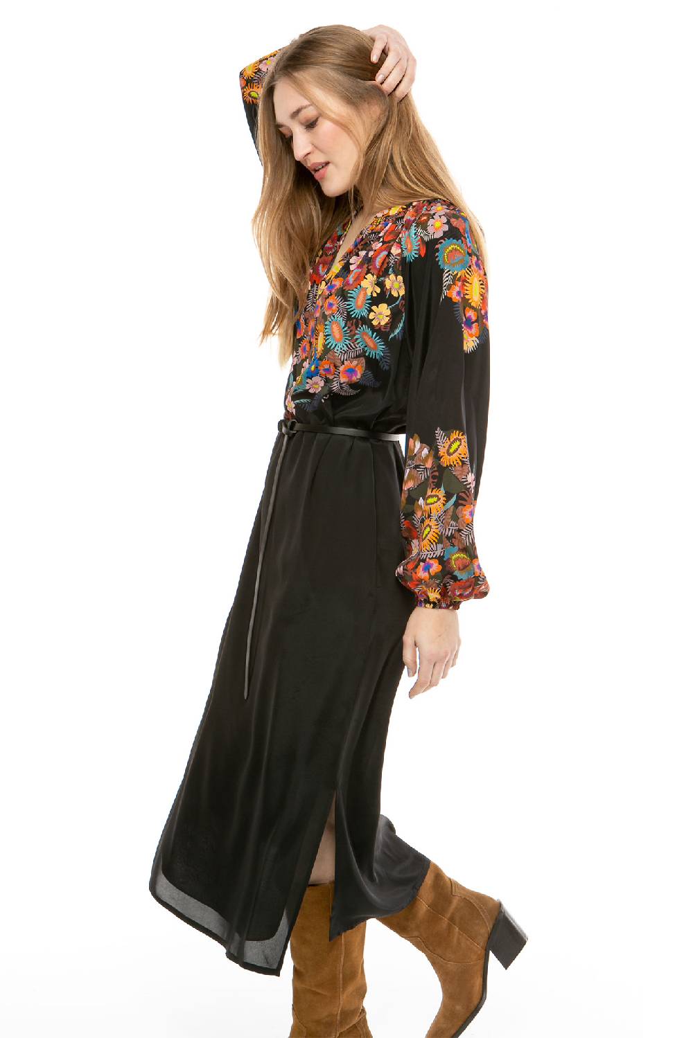 IVI GmbH FLOWER BALL Kleid schwarz Outlet