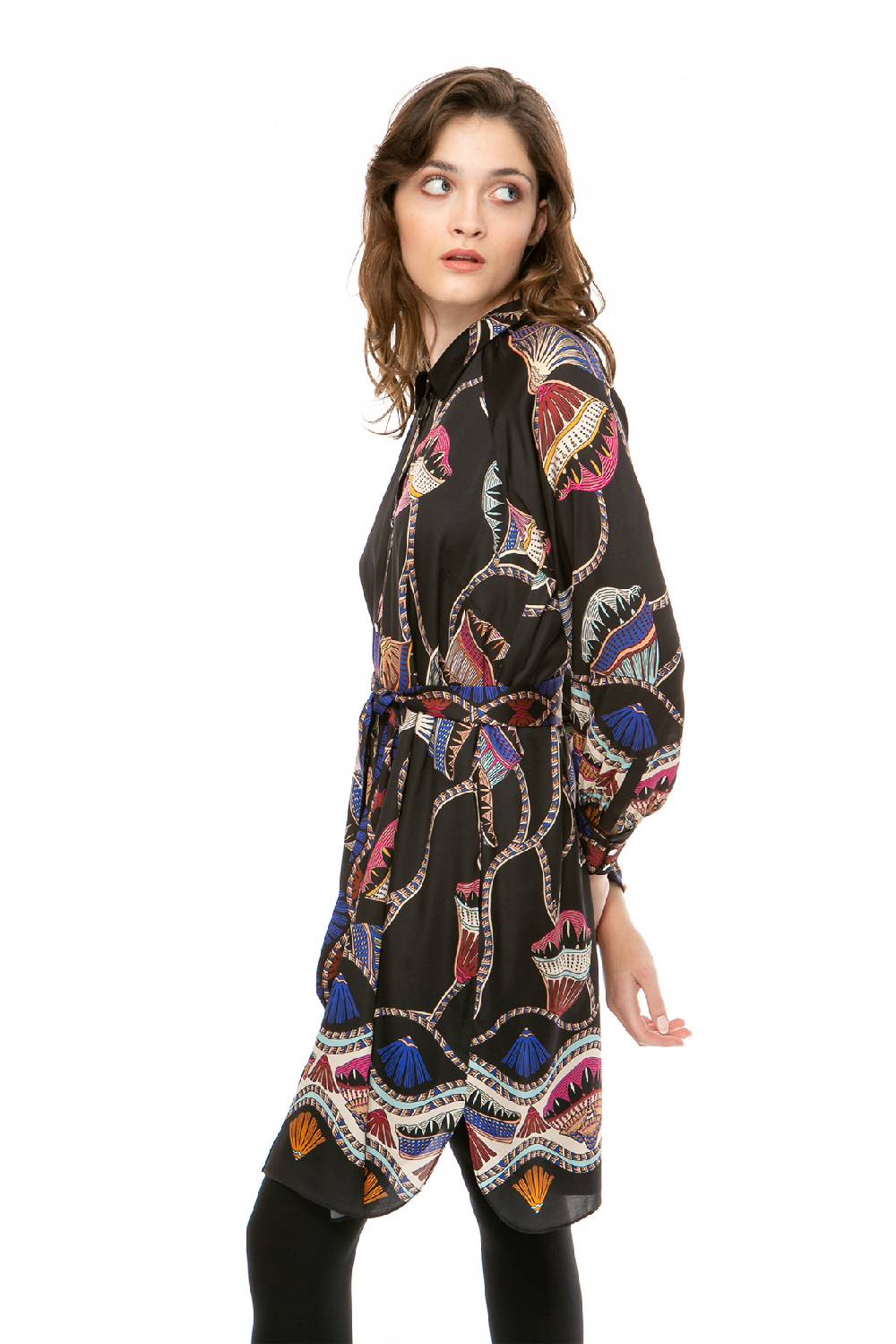 IVI GmbH LOTUS BLOSSOM Seidenkleid schwarz Verkauf