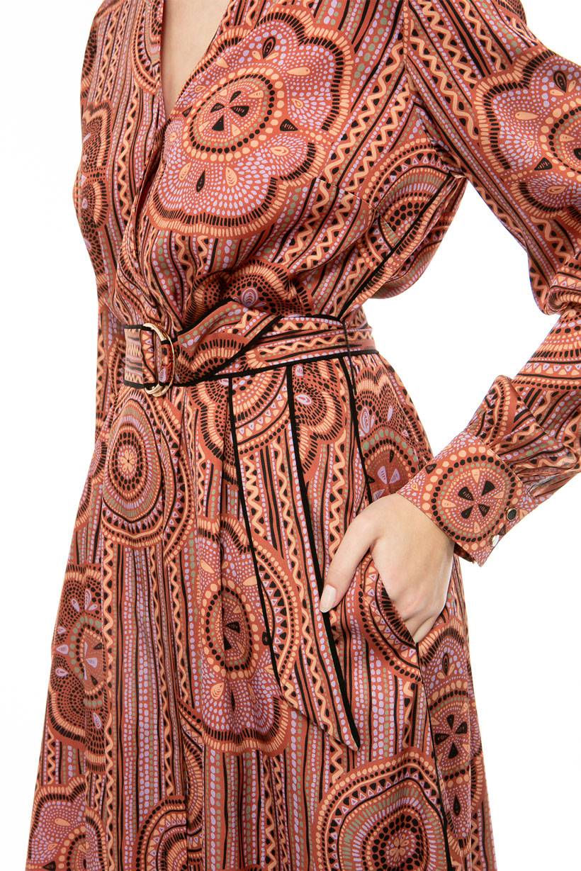 IVI GmbH MOSAIC Seidenkleid lilac Hotsell
