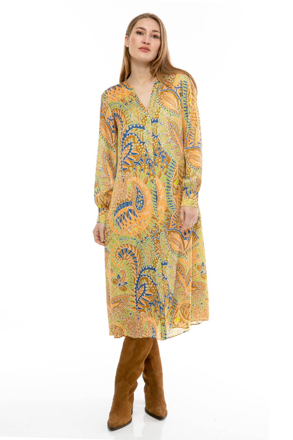 IVI GmbH PAISLEY ALLOVER Seidenkleid multicolor Günstiger Verkauf