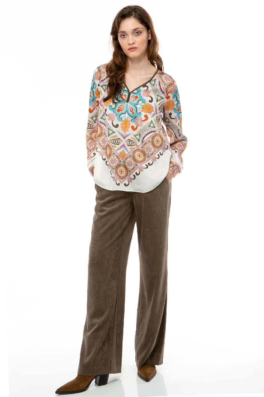 IVI GmbH VINTAGE FLOWERS Bluse weiß Outlet