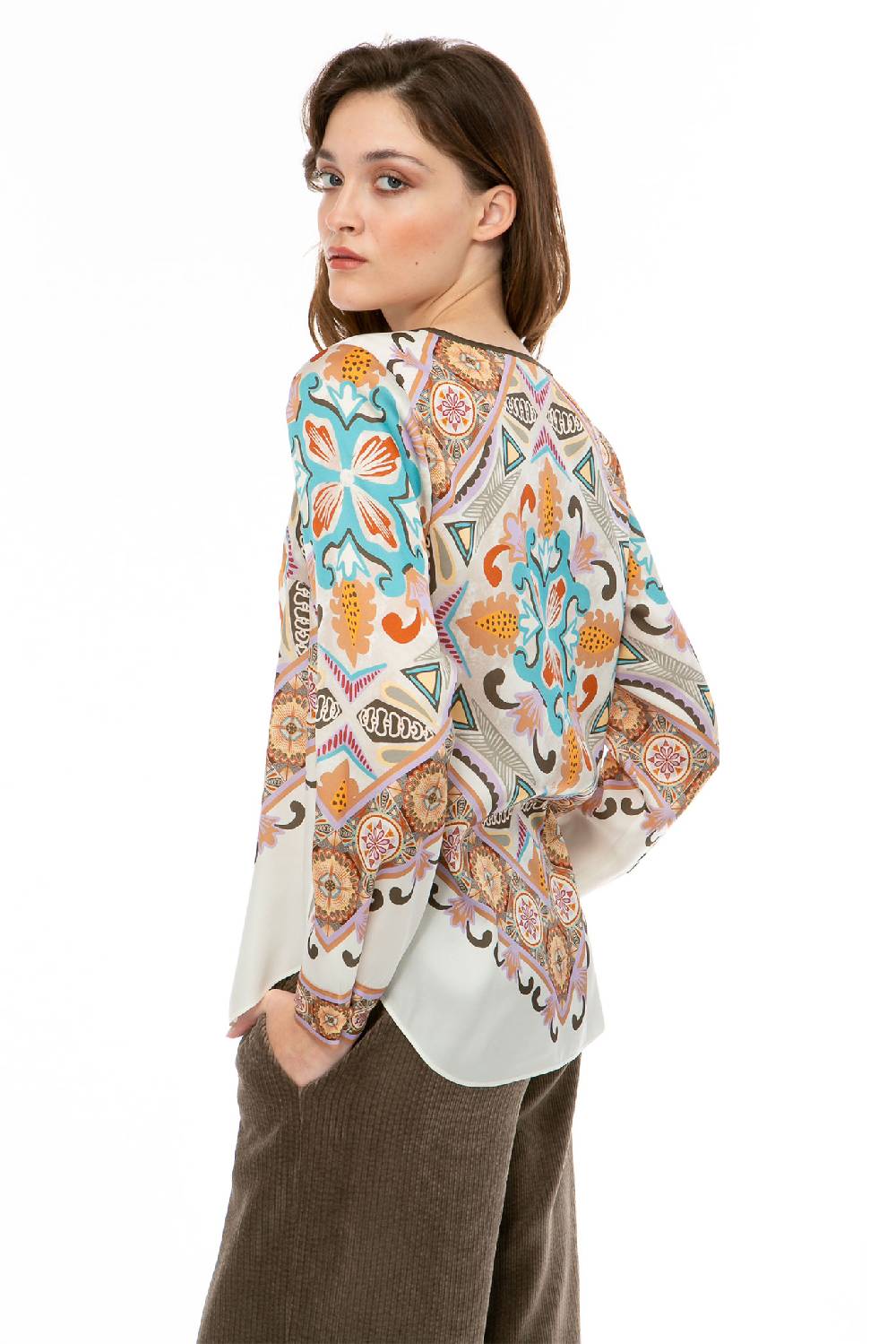 IVI GmbH VINTAGE FLOWERS Bluse weiß Outlet