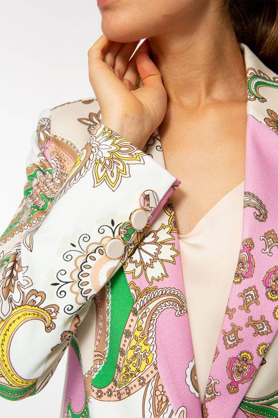 IVI GmbH PAISLEY Jersey Blazer multicolor Online