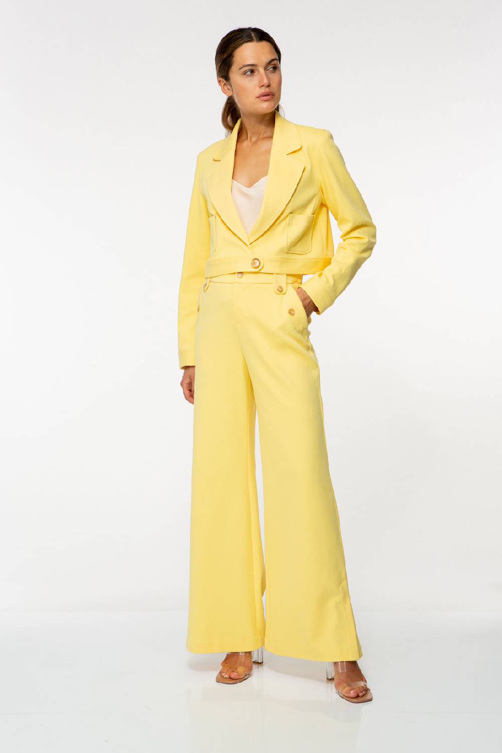 IVI GmbH SOLID JERSEY Verkürzter Blazer pastel sun Outlet