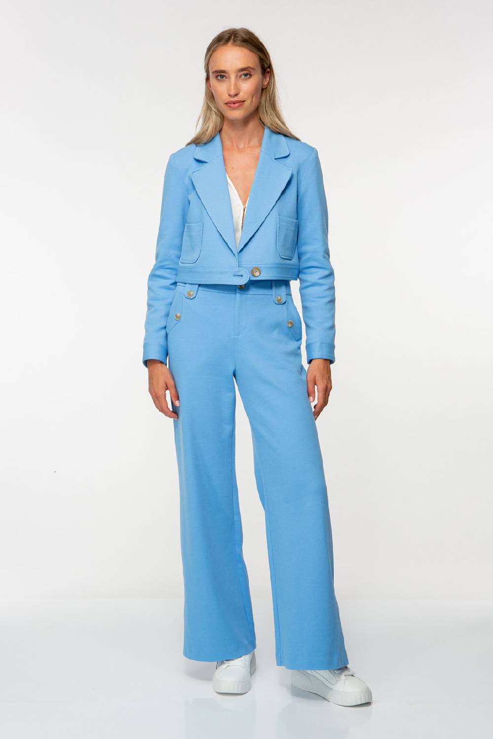 IVI GmbH SOLID JERSEY Verkürzter Blazer ocean Auslauf