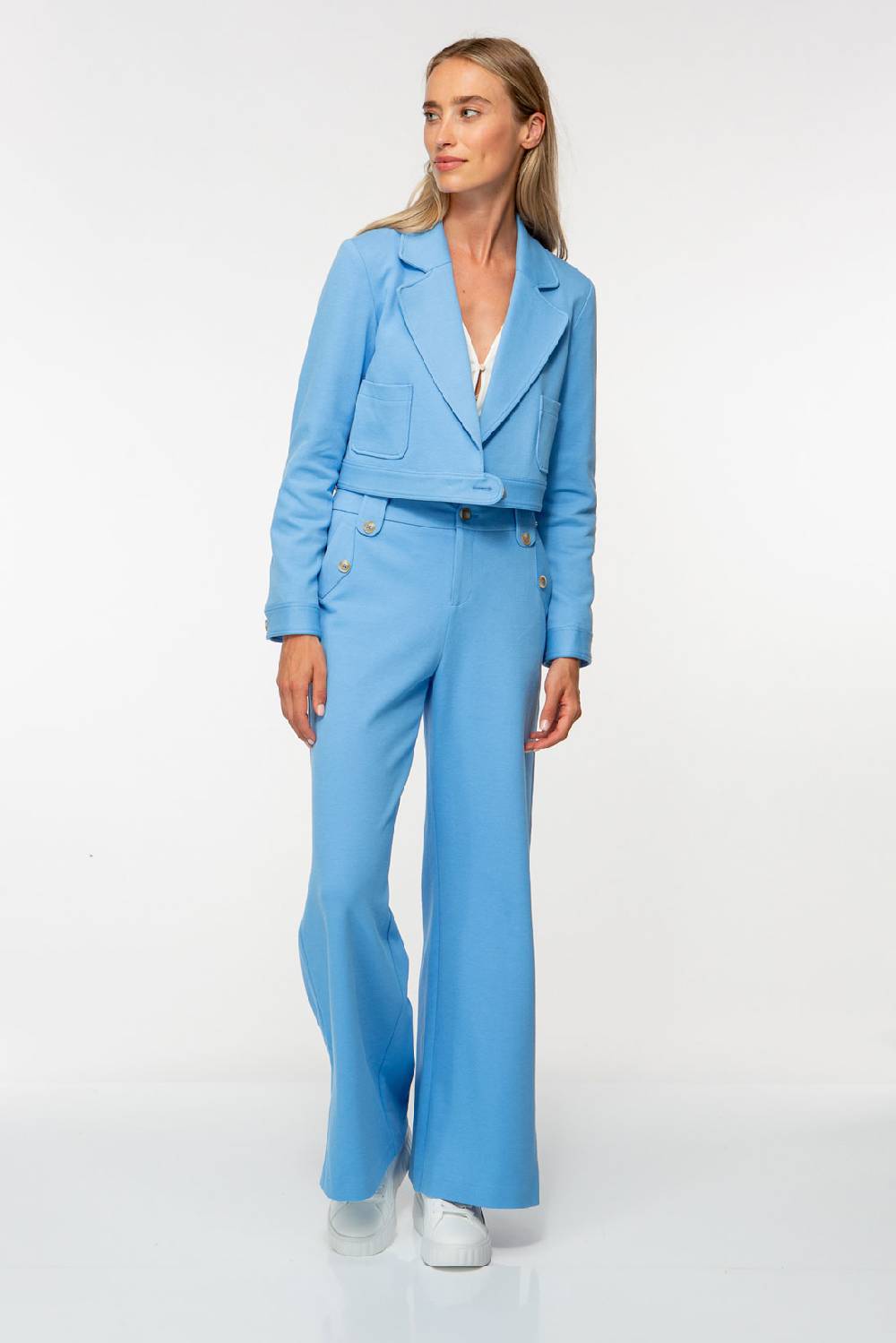 IVI GmbH SOLID JERSEY Verkürzter Blazer ocean Auslauf