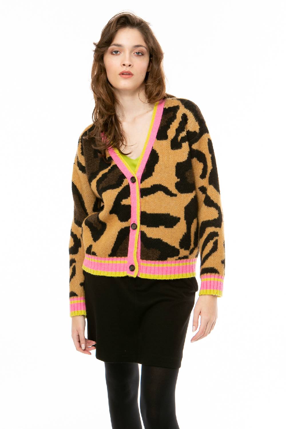 IVI GmbH BIG LEO Strickjacke braun Auslauf