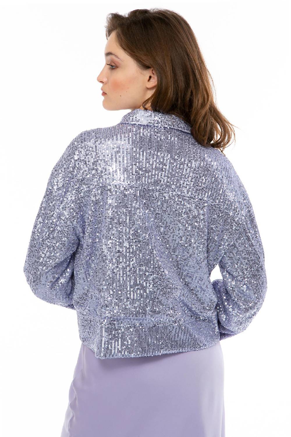 IVI GmbH SEQUINS Boxy Jacke lila Angebote