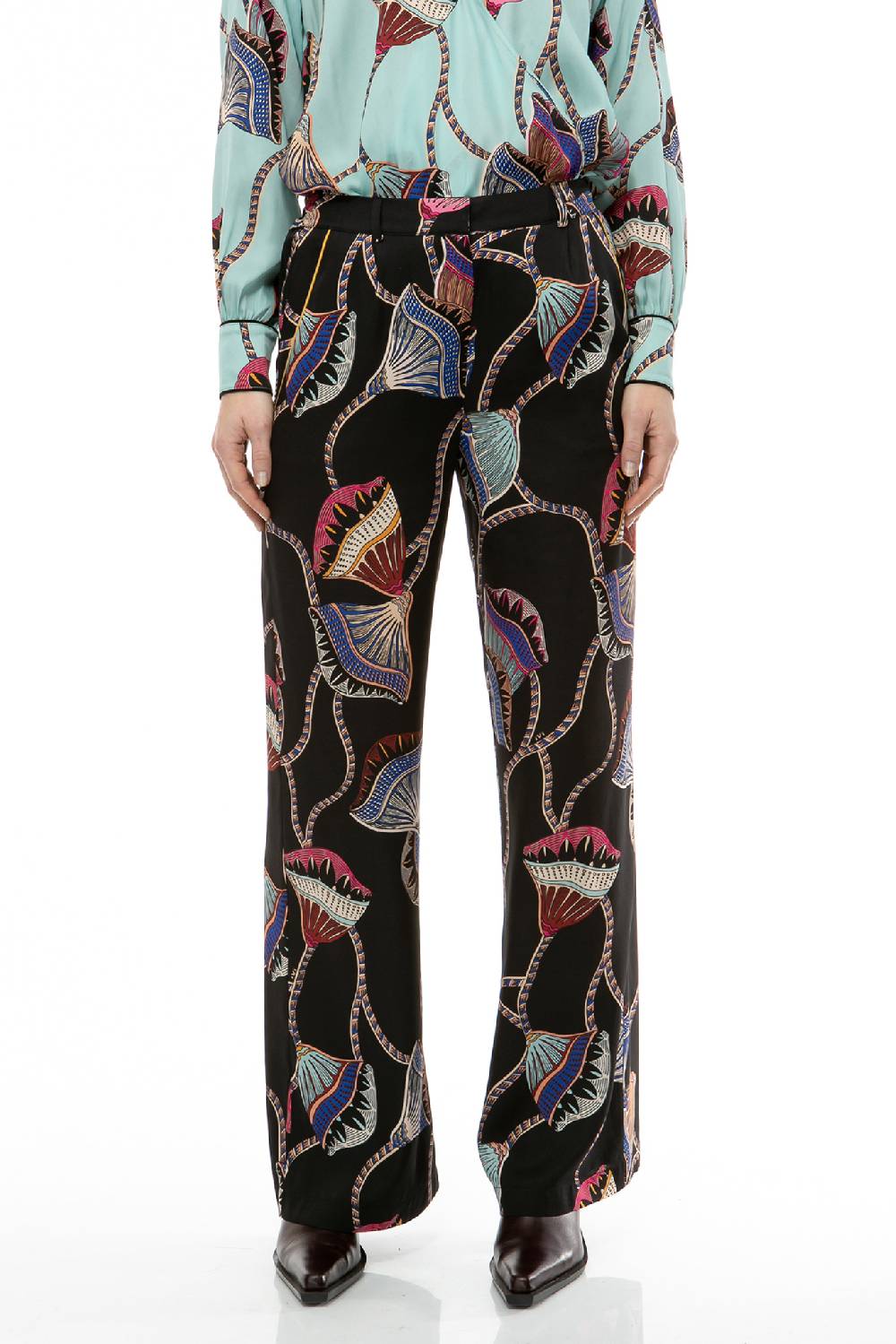 IVI GmbH LOTUS BLOSSOM Seidenhose schwarz Auslauf