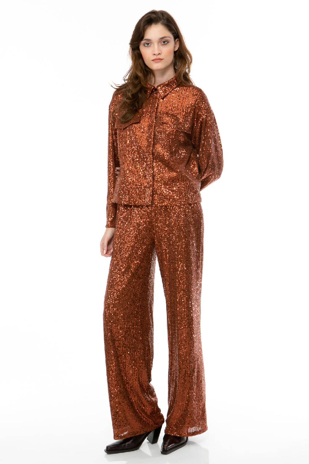 IVI GmbH SEQUINS Hose cognac Günstiger Verkauf