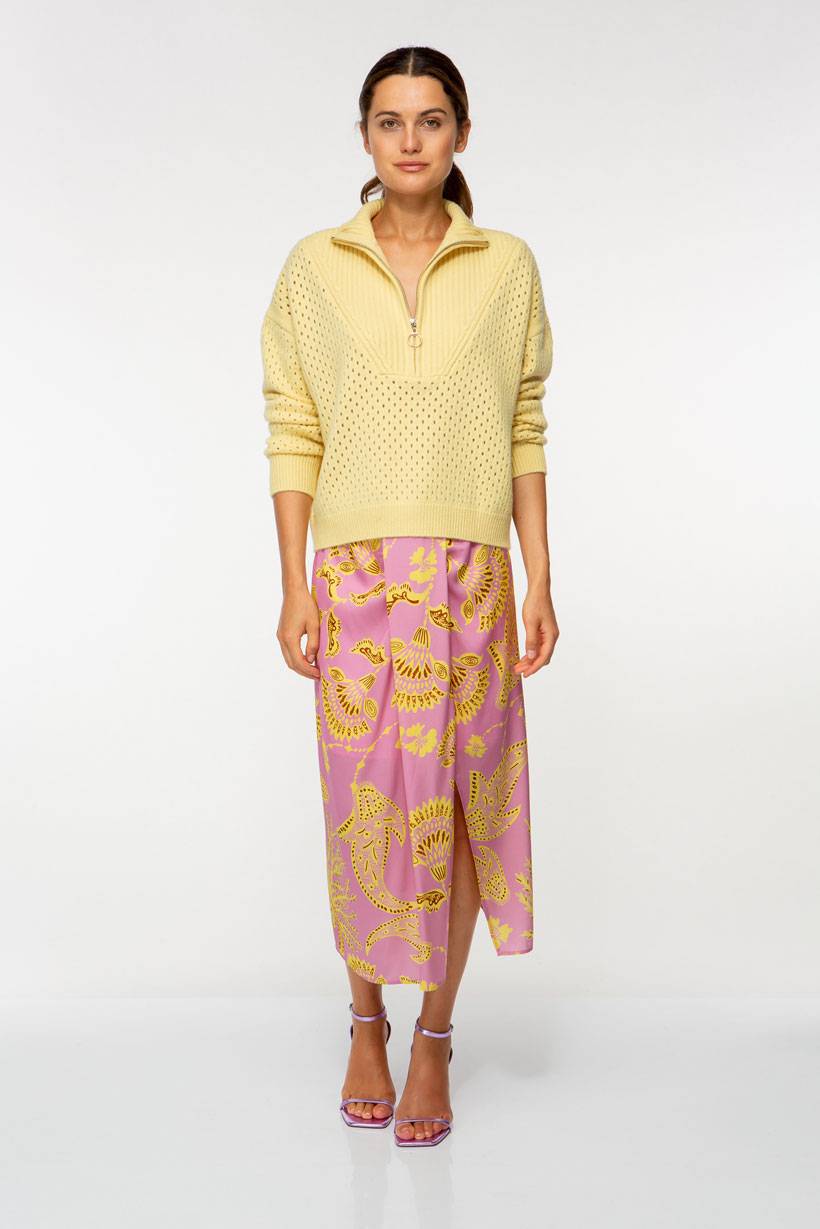IVI GmbH SOLID KNIT Troyer Pullover pastel sun Schlussverkauf