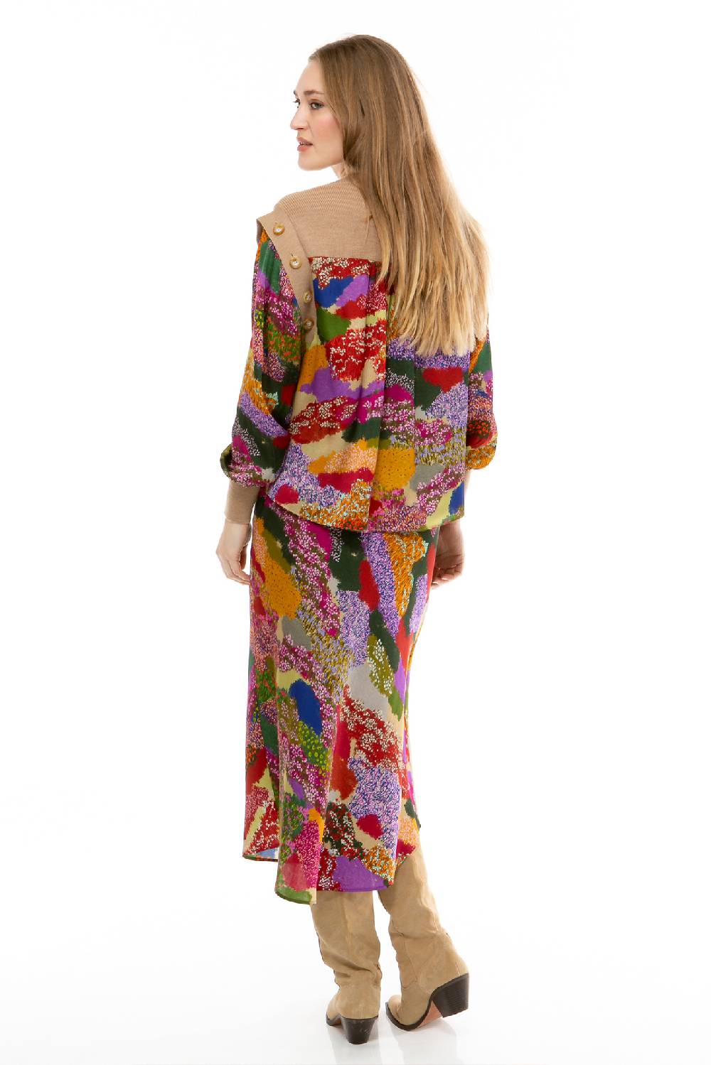 IVI GmbH FLOWER FIELDS Pullunder mit integrierter Bluse multicolor Auslauf