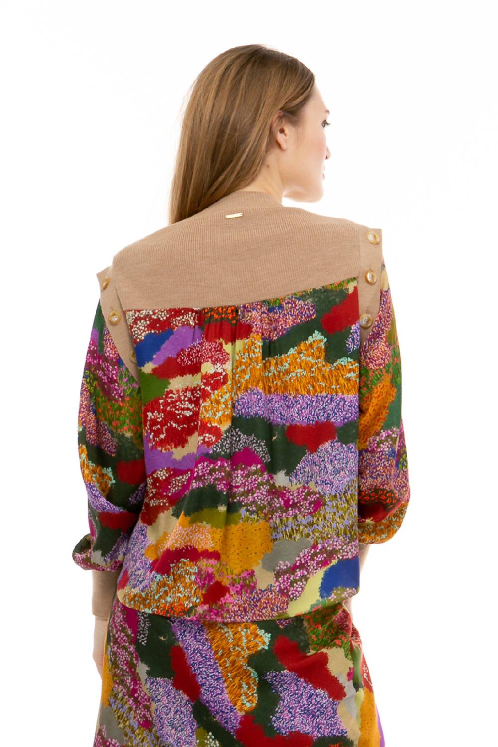 IVI GmbH FLOWER FIELDS Pullunder mit integrierter Bluse multicolor Auslauf