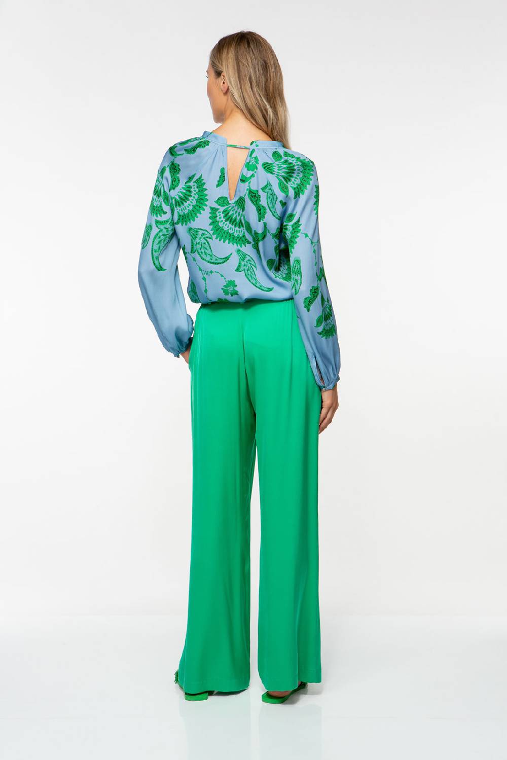 IVI GmbH CORAL FLOWER Seidenbluse mit Print ocean Meist gekauft