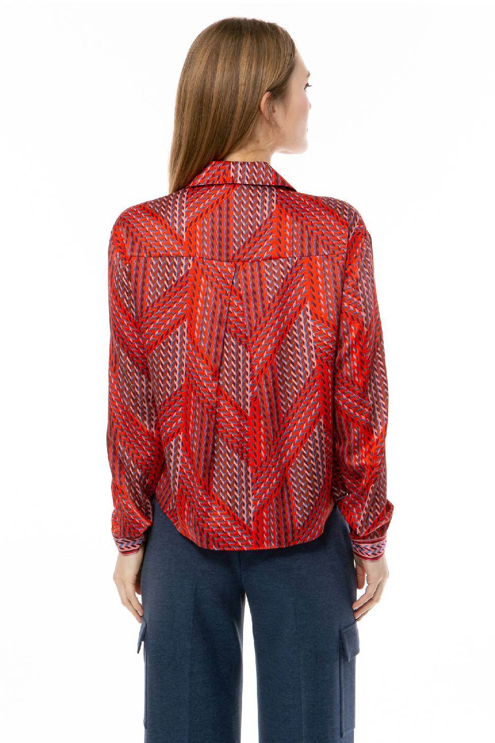 IVI GmbH STRIPES Cropped Bluse rot Blitzverkäufe