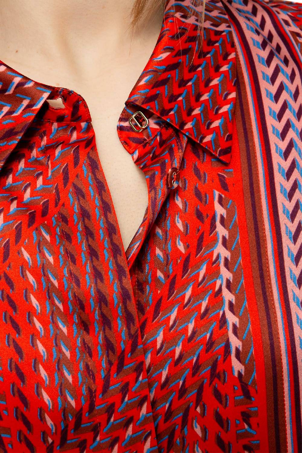 IVI GmbH STRIPES Cropped Bluse rot Blitzverkäufe
