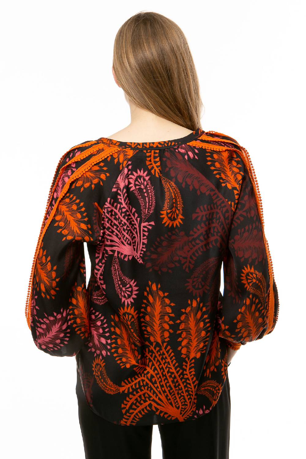 IVI GmbH WILD HERBS Bluse mit Stickdetails schwarz Hotsell