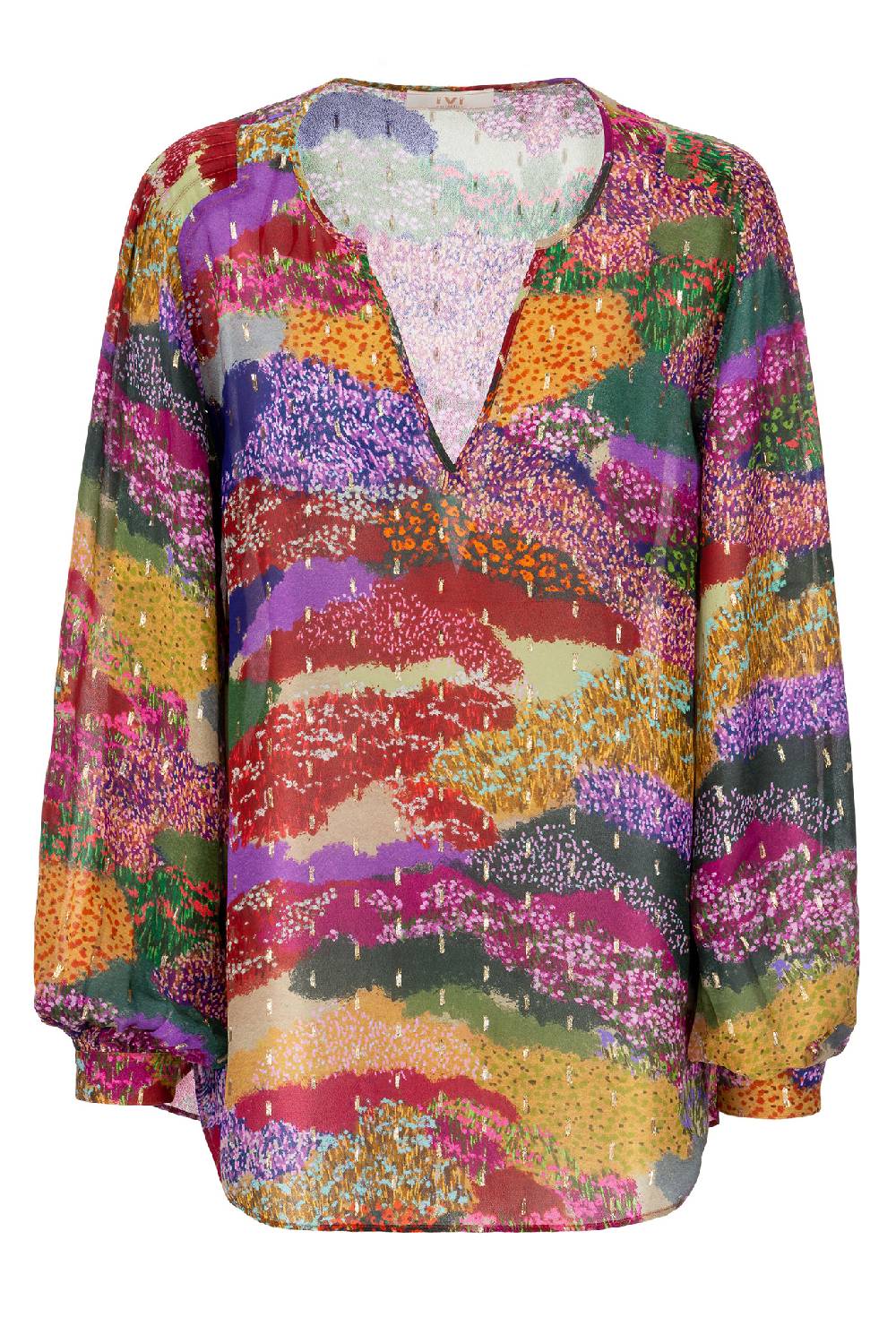 IVI GmbH FLOWER FIELDS Organza Bluse multicolor Rabatte dieses Monats