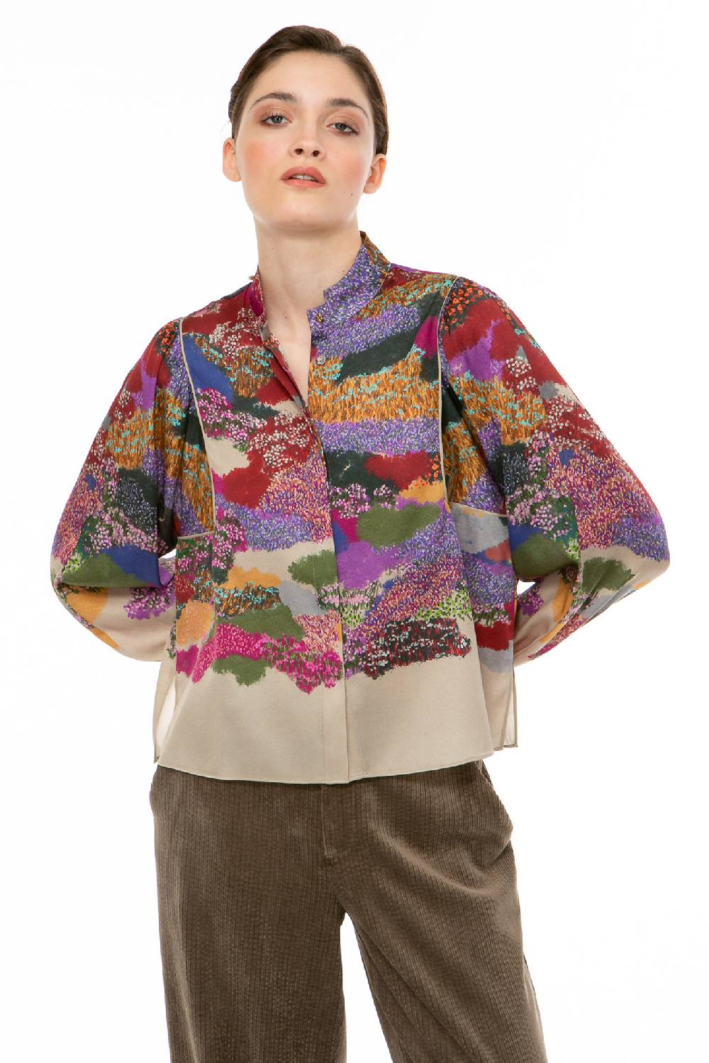IVI GmbH FLOWER FIELDS Cropped Bluse multicolor 2025