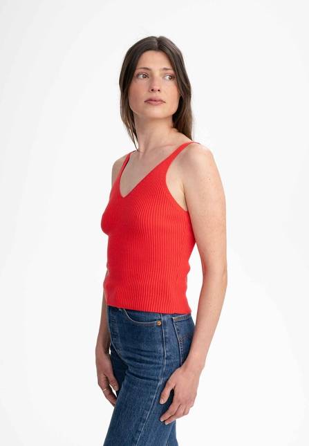 Melawear V-Neck Strick Top RHADA im Angebot