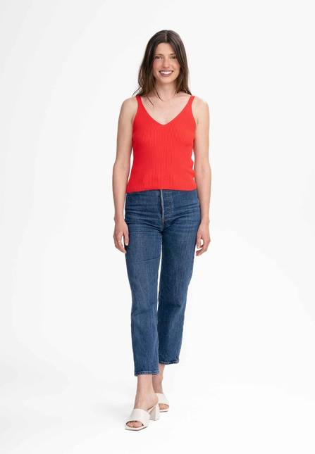 Melawear V-Neck Strick Top RHADA im Angebot
