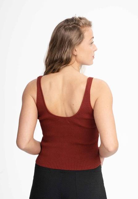 Melawear V-Neck Strick Top RHADA Schlussverkauf