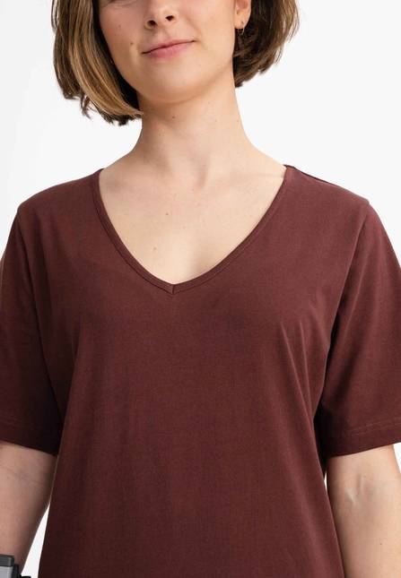 Melawear Damen V-Neck Kleid JANITRA Fabrikverkauf