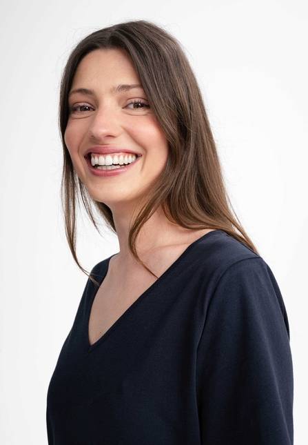 Melawear Damen V-Neck Kleid JANITRA Online