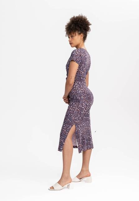 Melawear V-Neck Kleid lang SHREOSHI Günstiger Verkauf