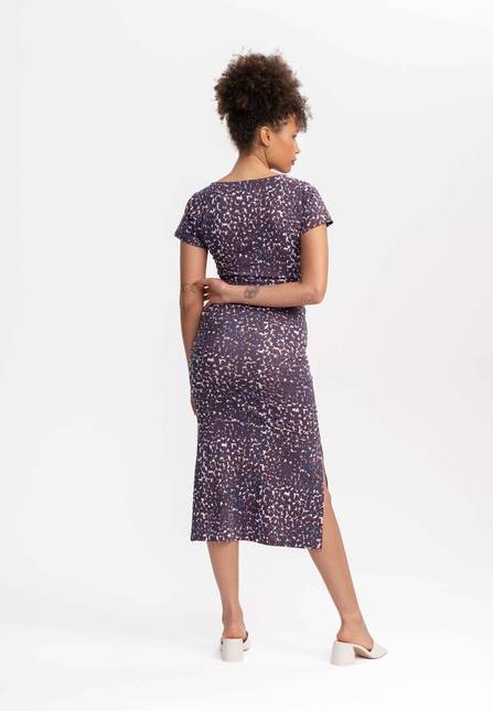 Melawear V-Neck Kleid lang SHREOSHI Günstiger Verkauf