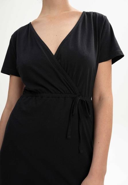Melawear V-Neck Kleid lang SHREOSHI Meist gekauft