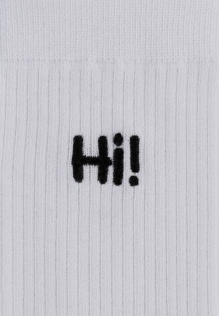 Melawear Unisex Gerippte Socken Stickerei 1er Pack im Angebot