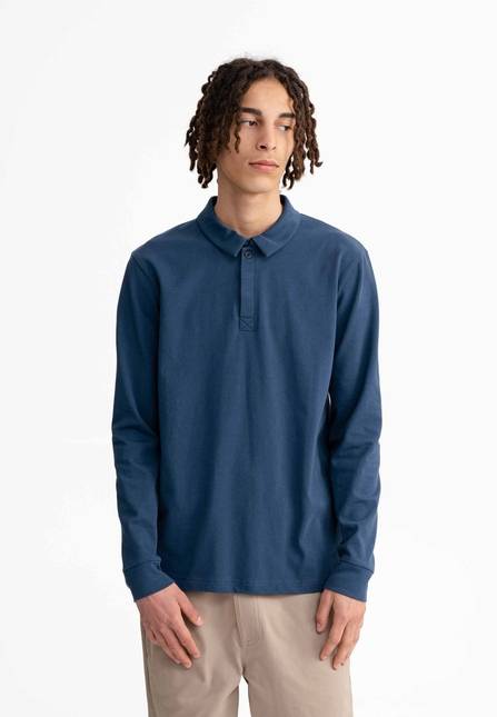 Melawear Herren Langarm Polo Shirt DIVIT