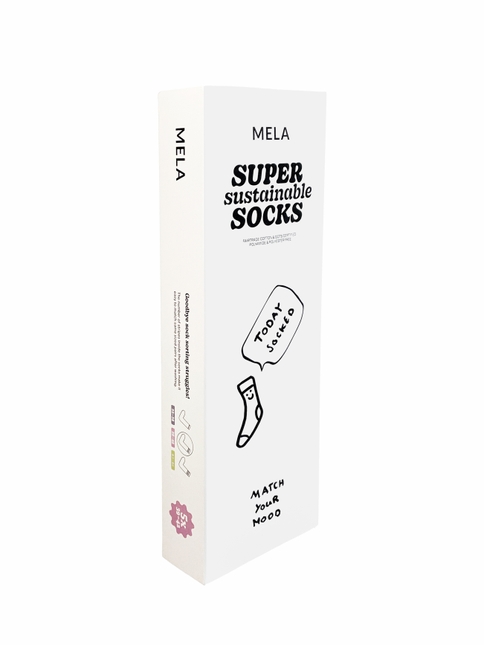 Melawear Unisex Gerippte Socken Stickerei 5er Pack Schlussverkauf