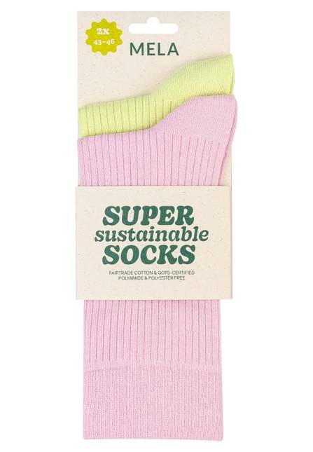 Melawear Gerippte Socken 2er Pack Verkauf