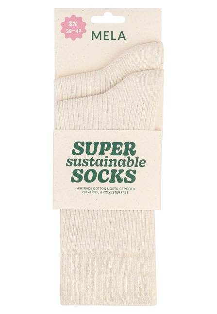 Melawear Gerippte Socken 2er Pack im Angebot