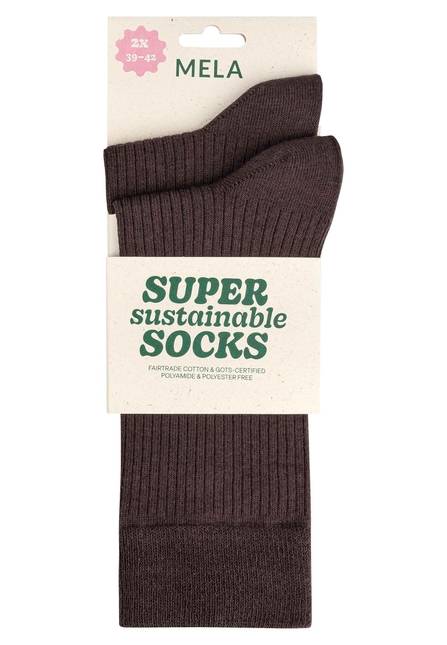 Melawear Gerippte Socken 2er Pack Günstiger Verkauf