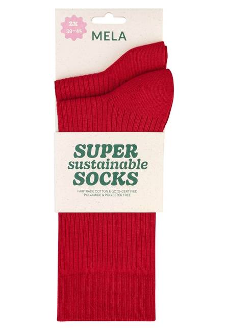 Melawear Gerippte Socken 2er Pack Fabrikverkauf