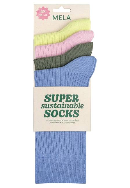 Melawear Gerippte Socken 4er Pack Verkauf